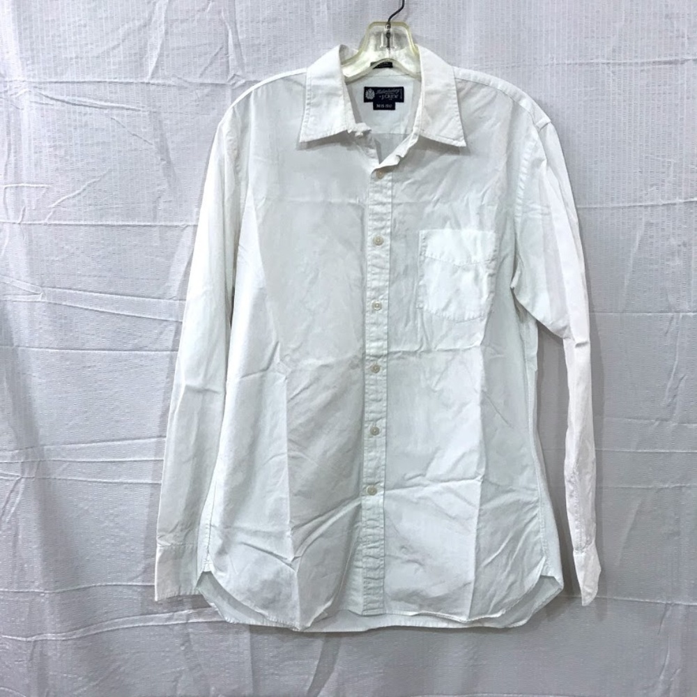 J. Crew White  Long Sleeve Button Down Shirt Medium